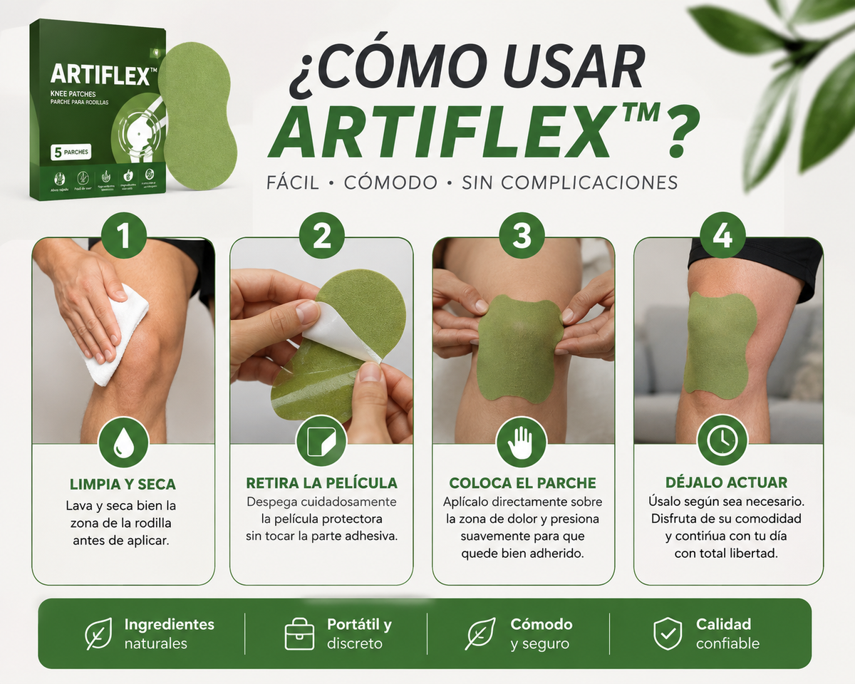 ArtiFlex™ Parches para el dolor de rodilla - Alivio Térmico Herbal