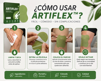 ArtiFlex™ Parches para el dolor de rodilla - Alivio Térmico Herbal