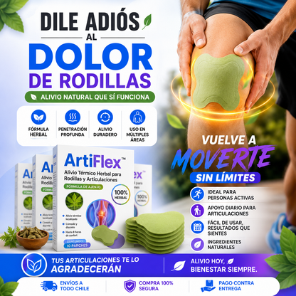 ArtiFlex™ Parches para el dolor de rodilla - Alivio Térmico Herbal